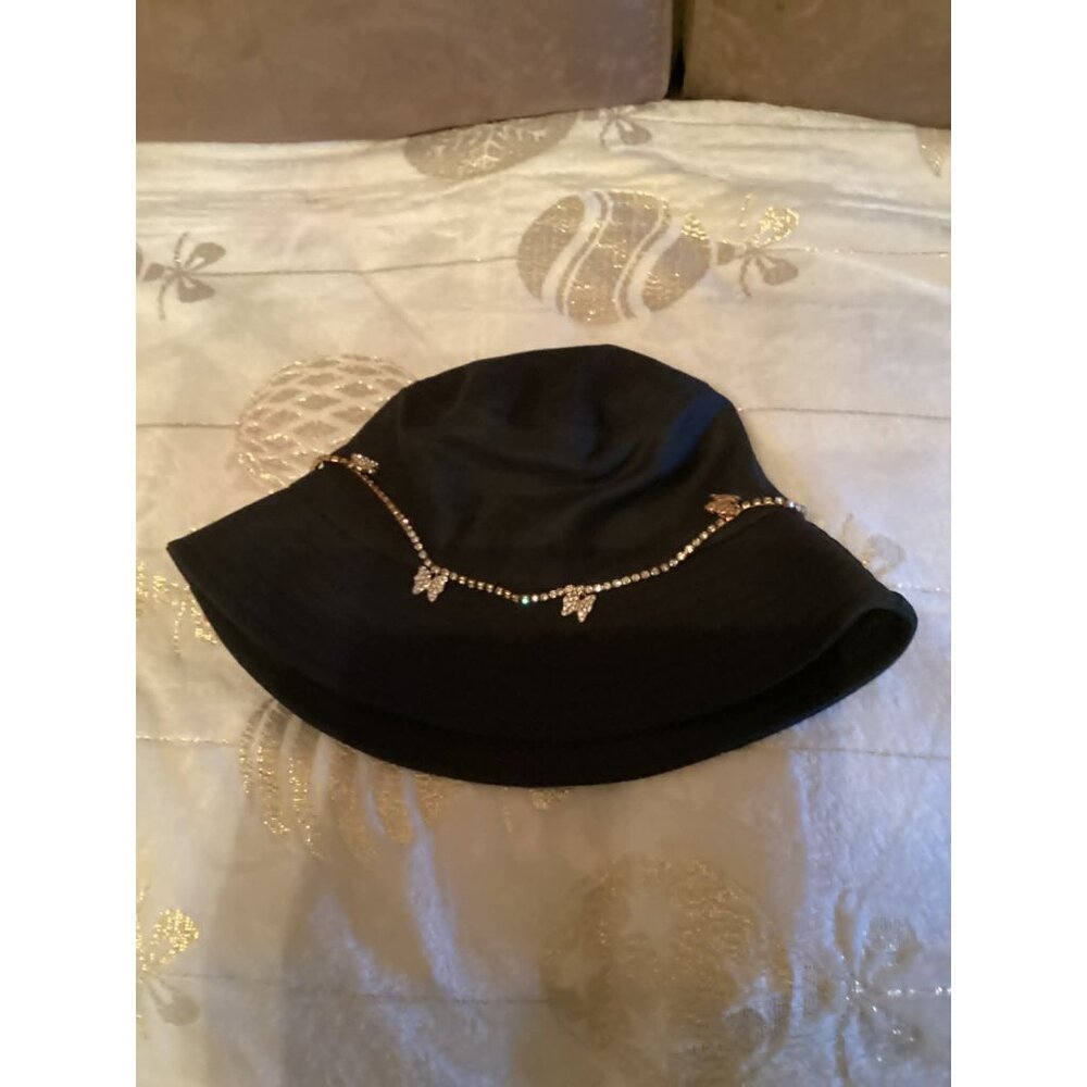 Bucket Hat Womens New With Butterfly Bling